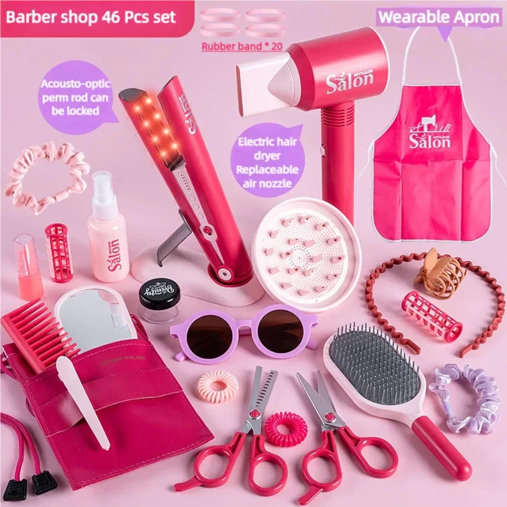 Children's Complete Hairdresser Toy Set (47 Pieces)