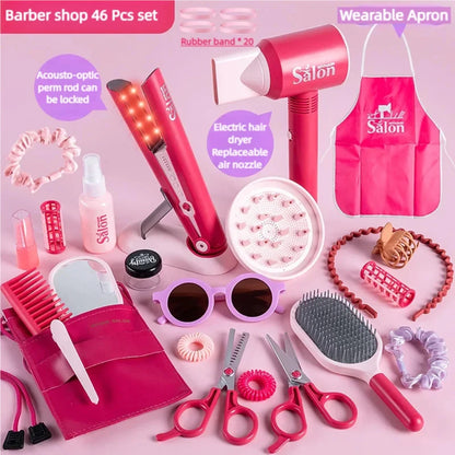 Children's Complete Hairdresser Toy Set (47 Pieces)