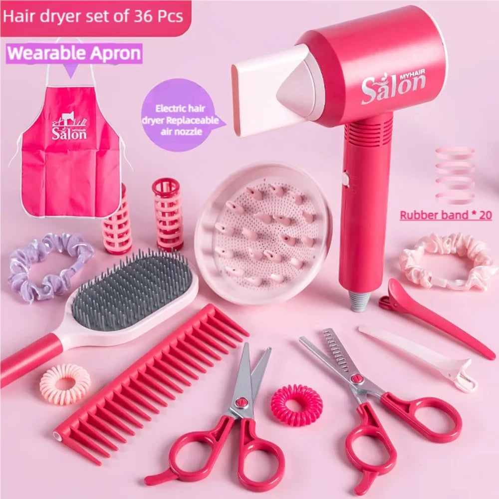 Children's Complete Hairdresser Toy Set (47 Pieces)