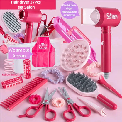 Children's Complete Hairdresser Toy Set (47 Pieces)