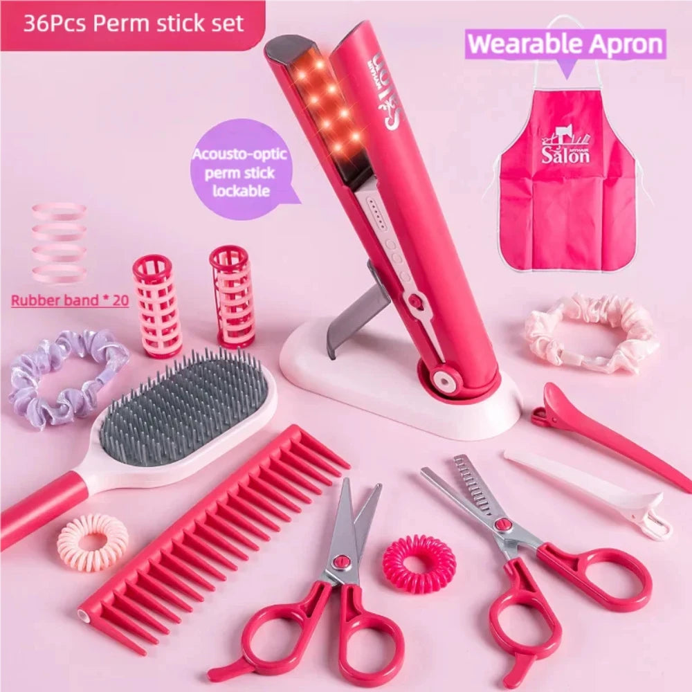 Children's Complete Hairdresser Toy Set (47 Pieces)