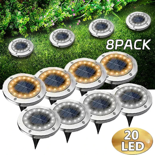 20 LED Outdoor Solar Lights (1, 4, 8 Pack Available)