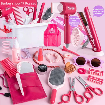 Children's Complete Hairdresser Toy Set (47 Pieces)